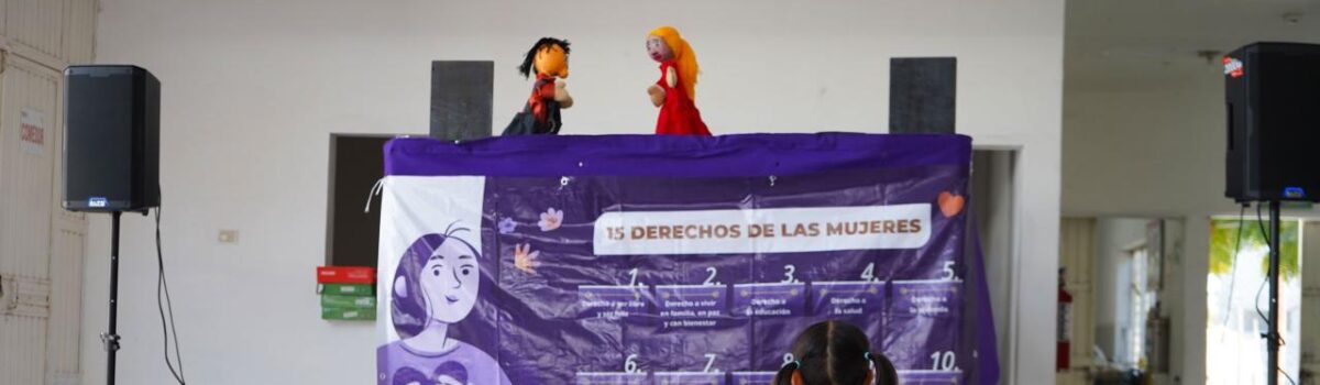 Semujeres continúa llevando a la población educativa en Villa Juárez acciones dirigidas a la niñez